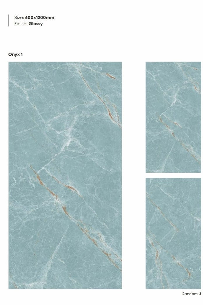 Onyx Glossy – Outdoor/Indoor Tiles 600x1200mm