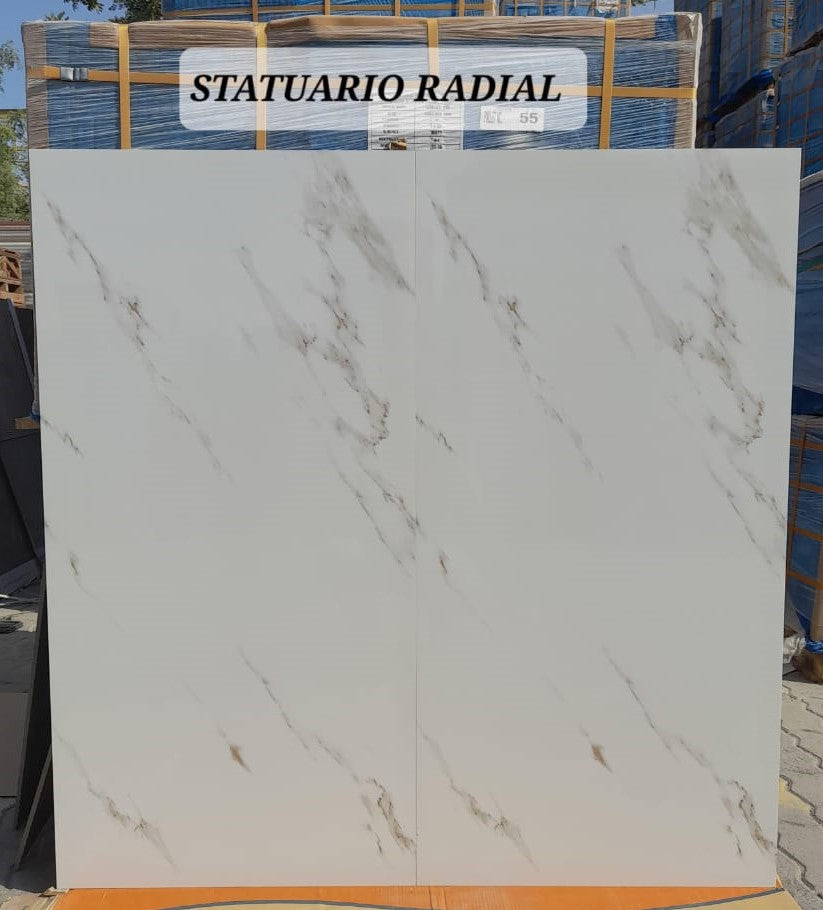 Statuario Radial 60x120mm Tile high quality